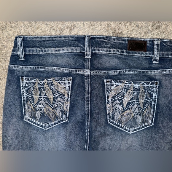 Wired heart Jeans Women's Dark Blue Boot Cut Jeans - Picture 5 of 5